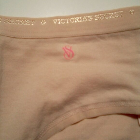 Victoria's Secret Large Beige Hi-Leg Brief Panty Cotton Blend NWT - Picture 3 of 13
